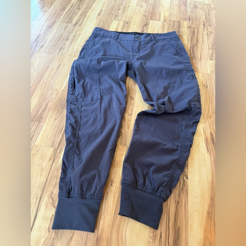 Prana Blue Cargo Pants with Relaxed Fit